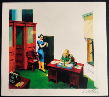 Edward Hopper Lithograph Coa Signed Numbered In Pencil