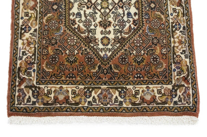 Handmade Vintage Wool Oriental Rug Cinnamon Clay Tribal Small Carpet 2X2'4 ft