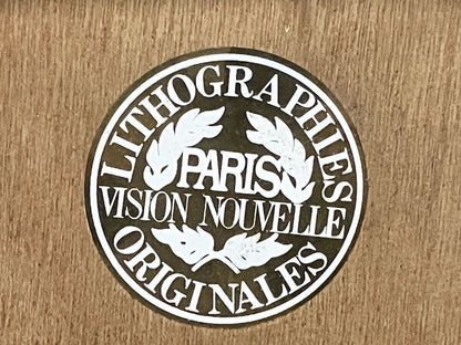 Claude Gaveau Lithograph Nude Woman Courtesan Signed Numbered Vision Nouvelle