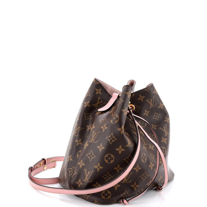 Louis Vuitton Neonoe Handbag Monogram Canvas With Leather Mm