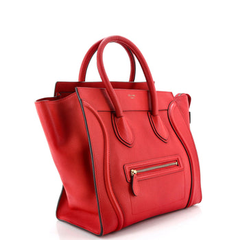 Celine Luggage Bag Grainy Leather Mini