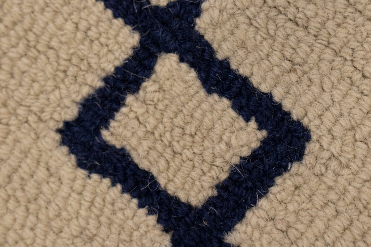 Hand-Tufted Modern Rug Wool Decor 5X8 Cream