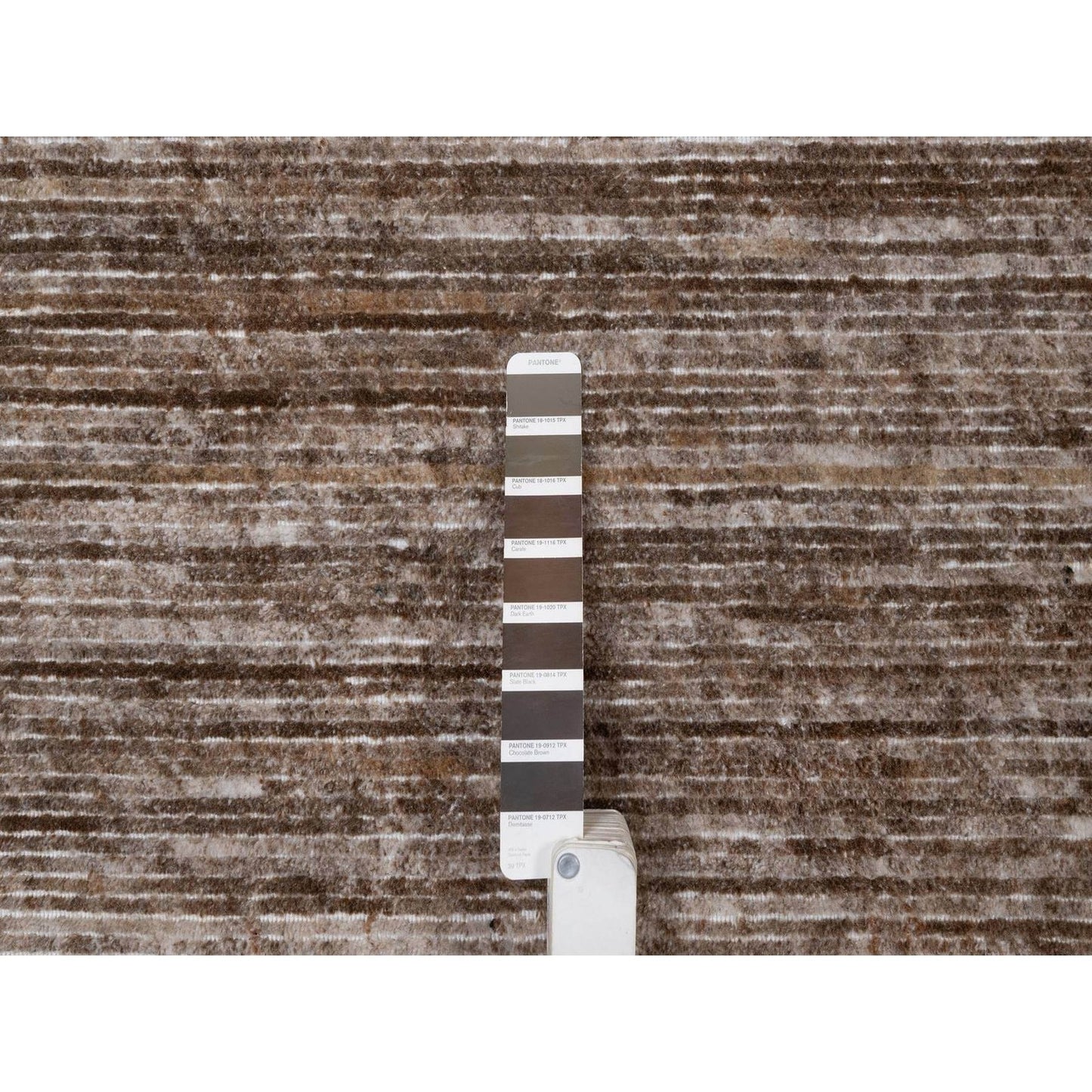 8'1"X10'1" Brown Modern Design Hand Loomed Indoor Outdoor Oriental Rug