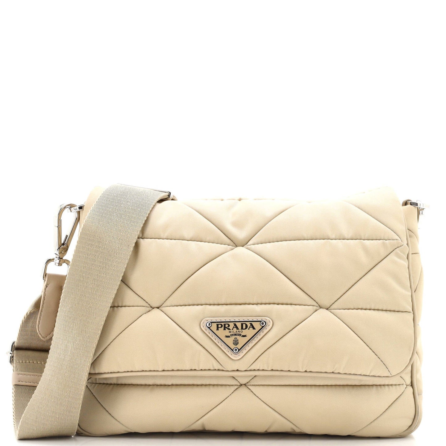 Prada Padded Flap Shoulder Bag Quilted Tessuto