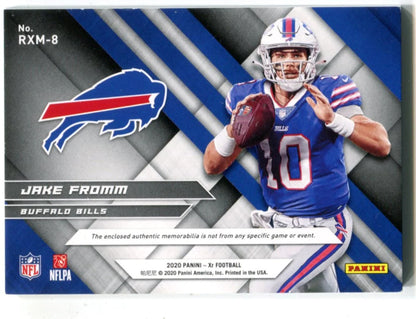 Jake Fromm 2020 Panini Xr Rookie Materials #Rxm8 1/1 Card