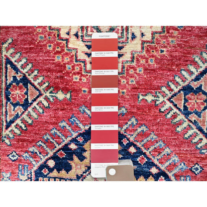2'8"X20'10" Red Super Kazak Hand Knotted Wool Xl Runner Oriental Rug
