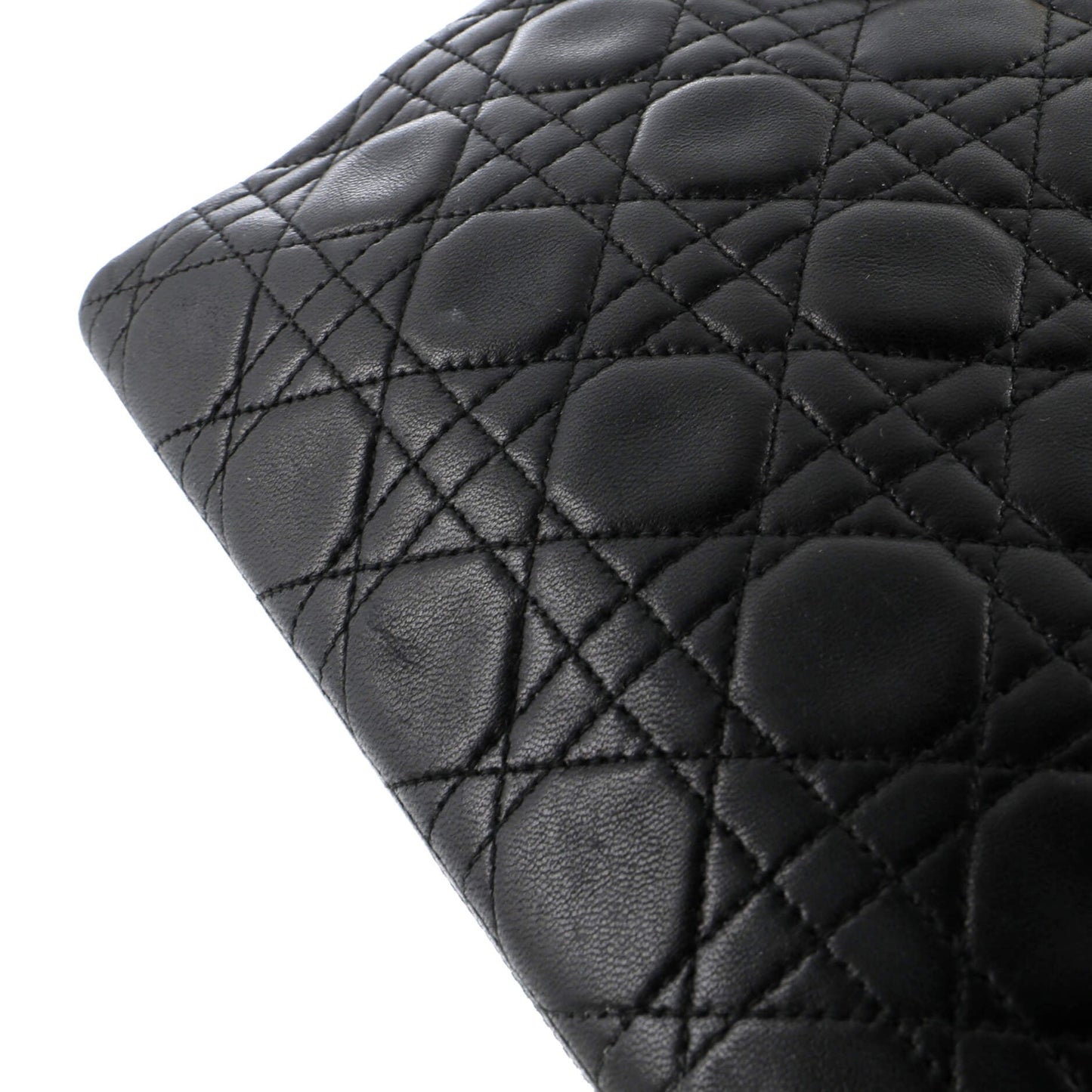 Christian Dior Vintage Lady Dior Bag Cannage Quilt Lambskin Medium