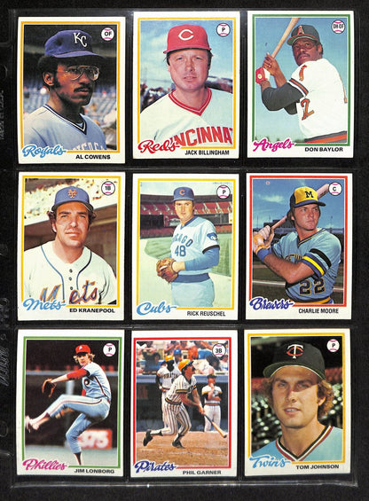 1978 Topps Baseball Complete Set (726) Murray Rc,