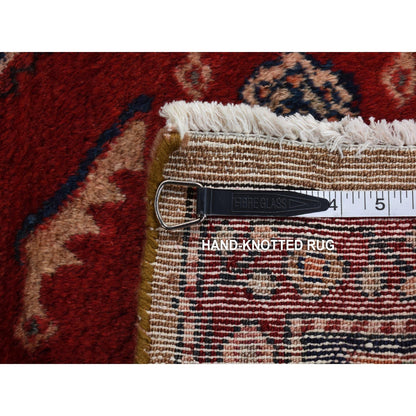 Rug 5'x9'6" Brown New Zoroastrian Serrib Pure Wool Hand Knotted Runner