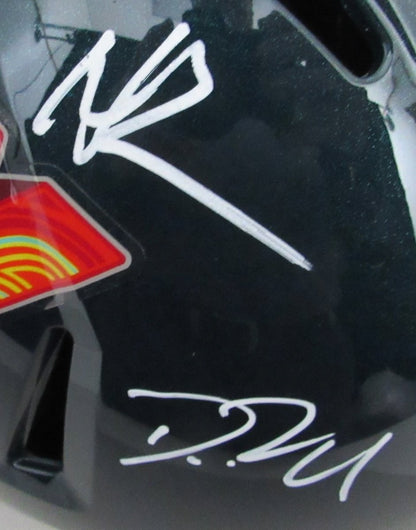 Siriani/Big Dom/Roseman Signed Full Size Replica Sb Lix Champs Helmet Eagles Bas