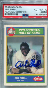 Art Shell 1990 Autographed Swell Football Card (Psa)