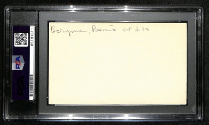 Bennie Borgmann Hof Signed/Auto 3X5 Index Card Fort Wayne Hoosier Psa/Dna 188576
