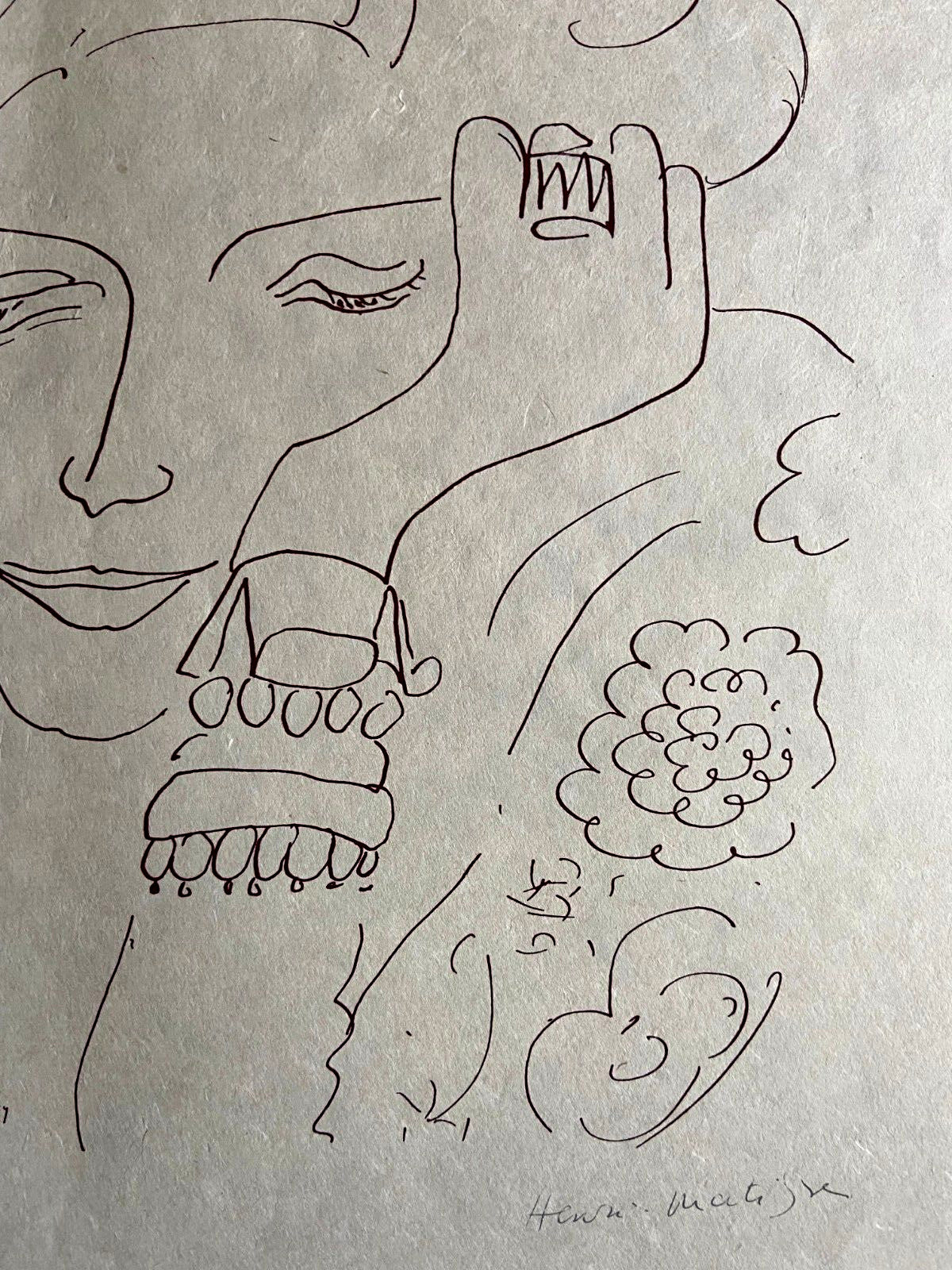 Henri Matisse Lithograph 1960 Coa Hand Signed Hand Numbered