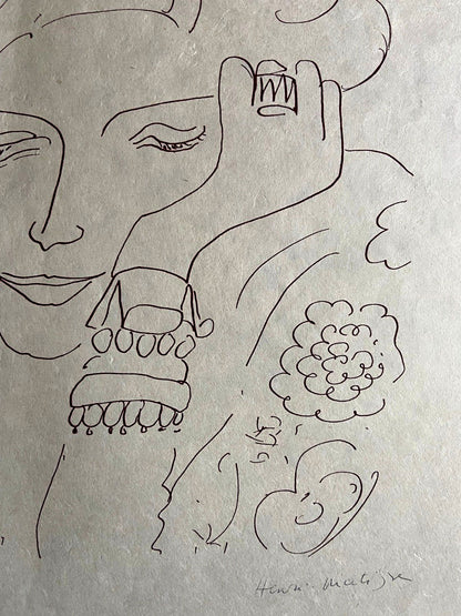 Henri Matisse Lithograph 1960 Coa Hand Signed Hand Numbered