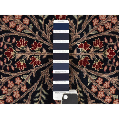 5'8"x8'9" Ivory Vintage Zoroastrian Wool & Silk Hand Knotted 250 KPSI Rug