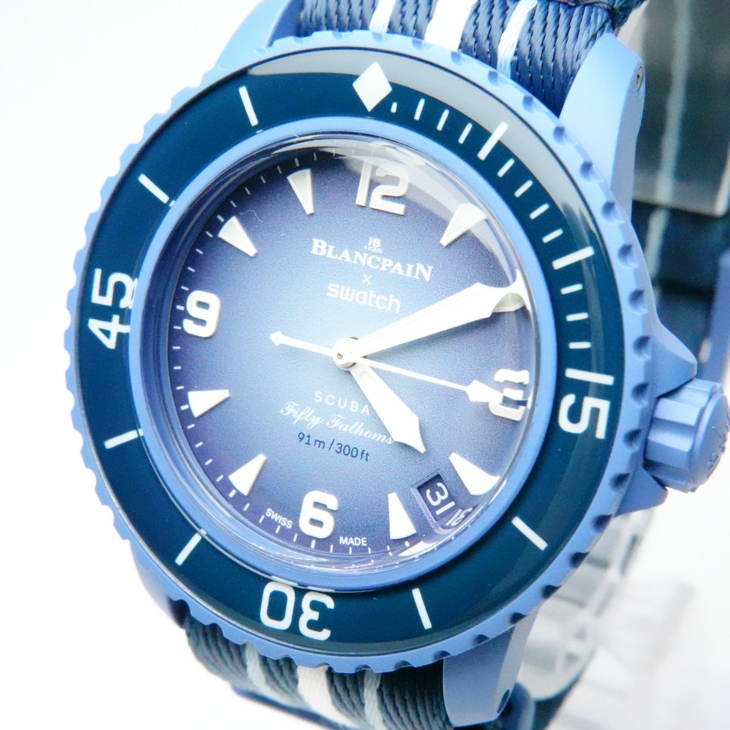 Blancpain Swatch Bioceramic Scuba Fifty Fathoms Atlantic Ocean So35A100