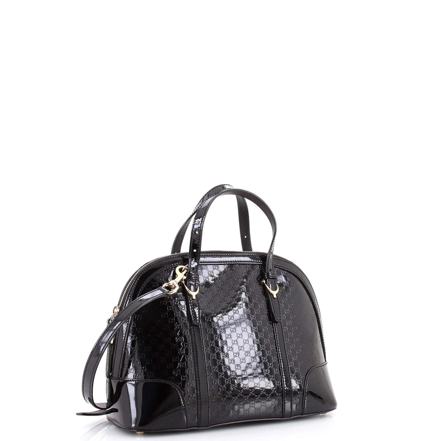 Gucci Nice Top Handle Bag Microguccissima Patent Small