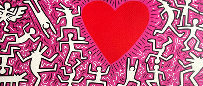 Keith Haring Lithograph From A Painting