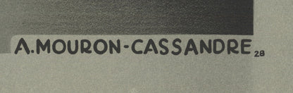A.M. Cassandre L.M.S Best Way " Lithograph