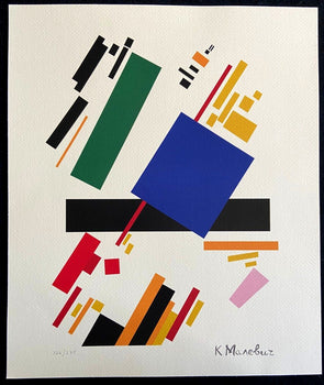 Kazimir Malevich Lithograph Coa (Josef Albers Piet Mondrian)