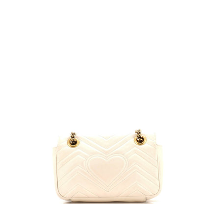 Gucci Gg Marmont Flap Bag Matelasse Leather Mini