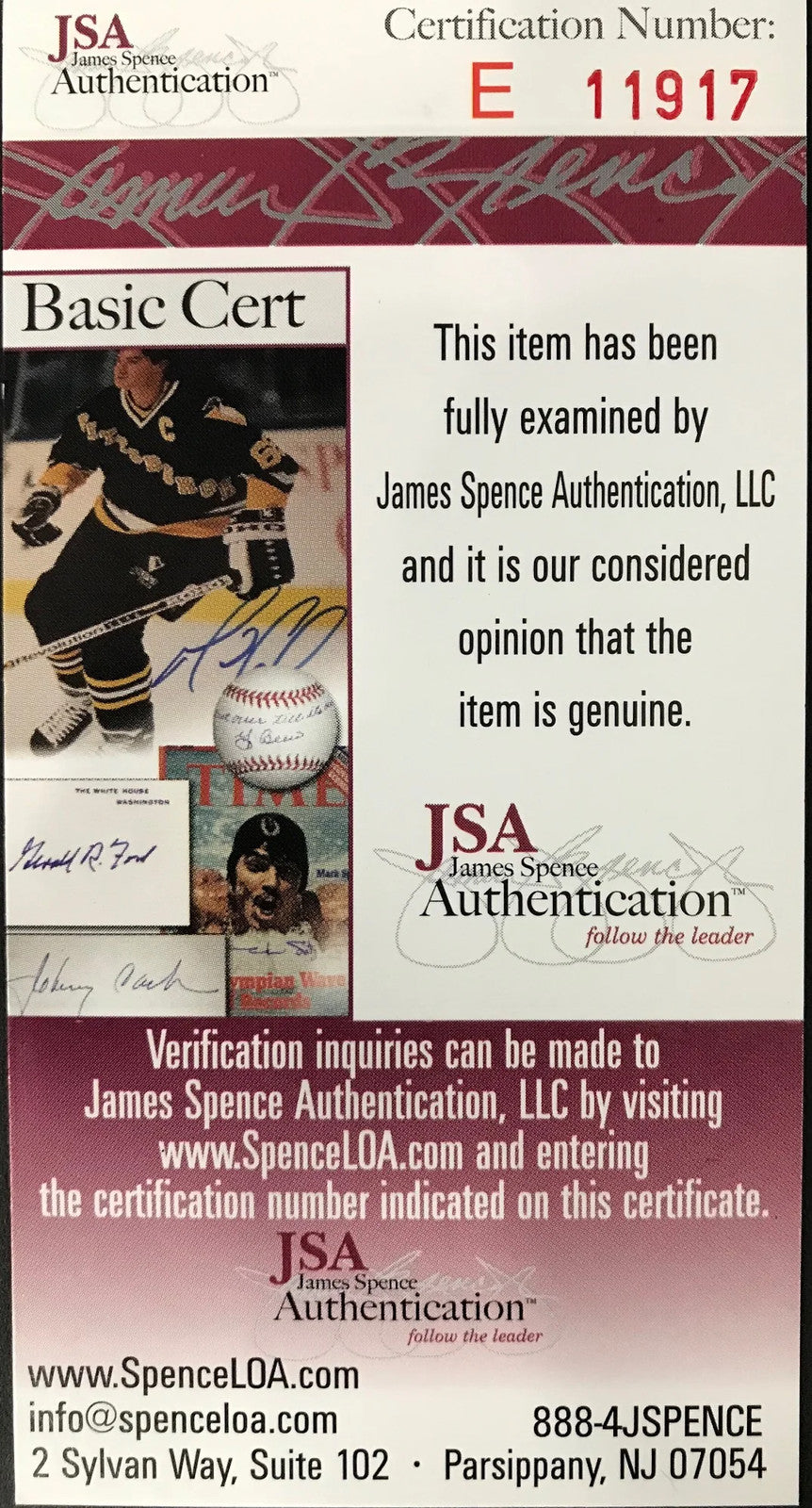 Evgeni Malkin Autographed 8X10 Photo (Jsa)