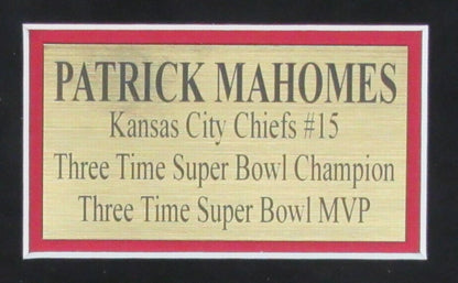 Patrick Mahomes Collage W/Laser Engraved