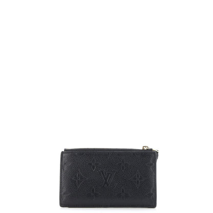 Louis Vuitton Zipped Card Holder Nm Monogram Empreinte Leather
