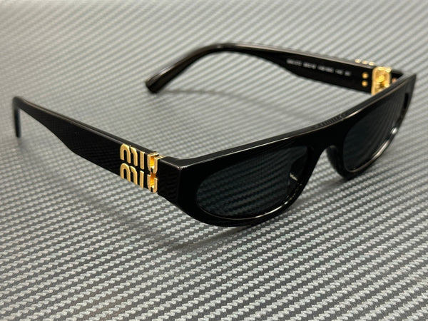 MIU MU 07ZS 1AB5S0 Black Grey Women's 56 mm Sunglasses