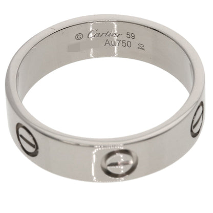Gold CARTIER love ring #59 Ring K18 White