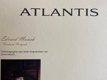 Edvard Munch "Friedrich Nietzsche" Signed Coa