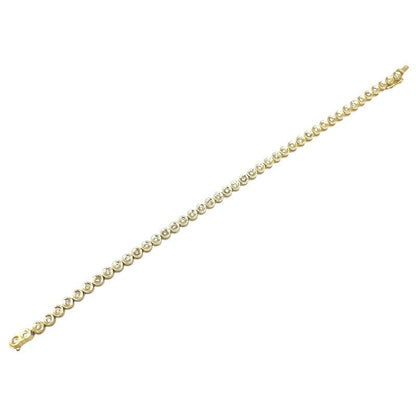 Diamond 1.0Ct Tennis Bracelet K18Yg