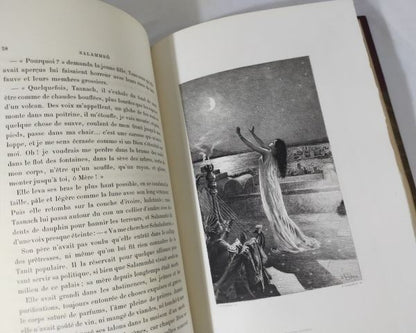 1900 Salammbo Flaubert, Rochegrosse Etchings, 2 Vol, Ferroud Limited 600