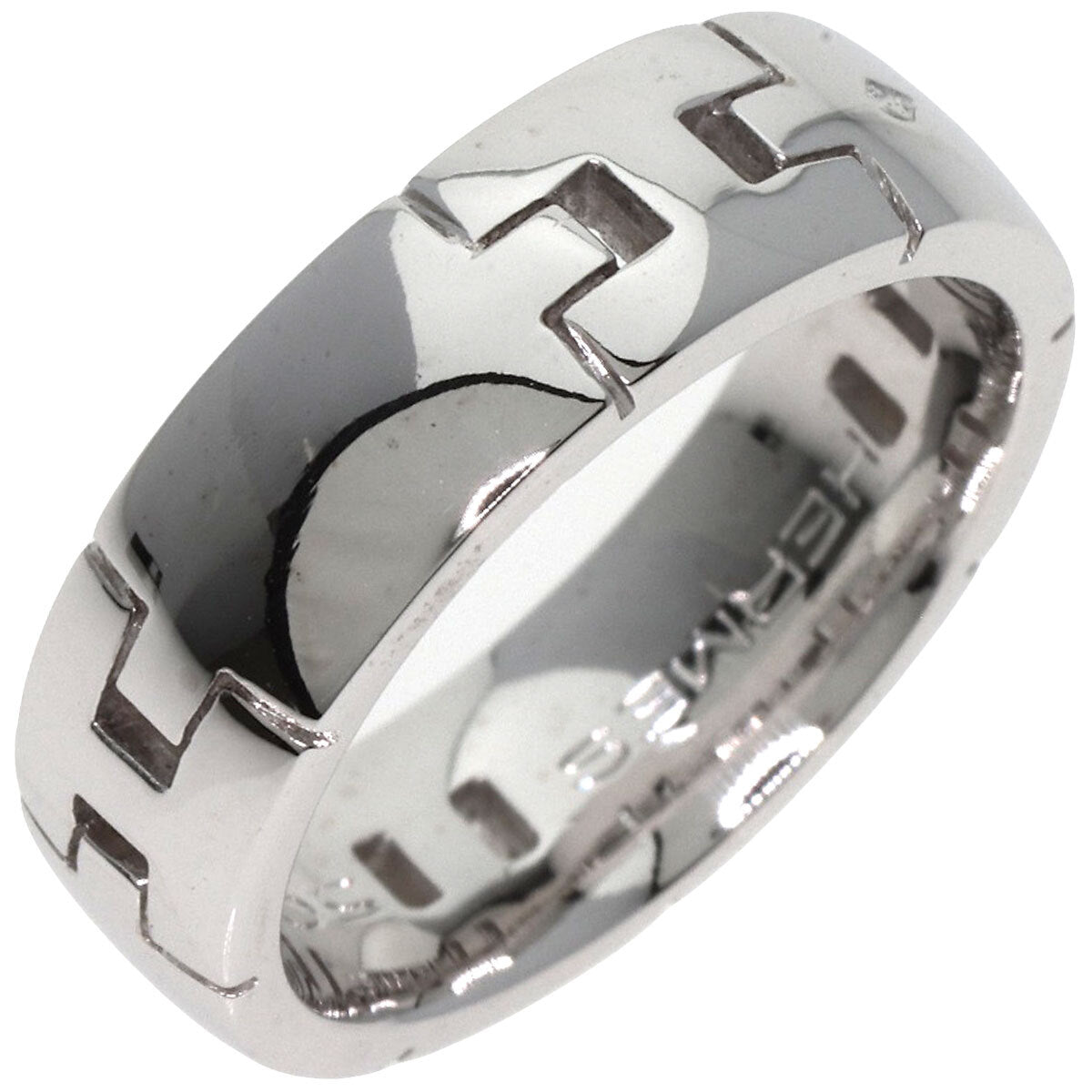 HERMES   Ring Hercules # 50 K18 White Gold