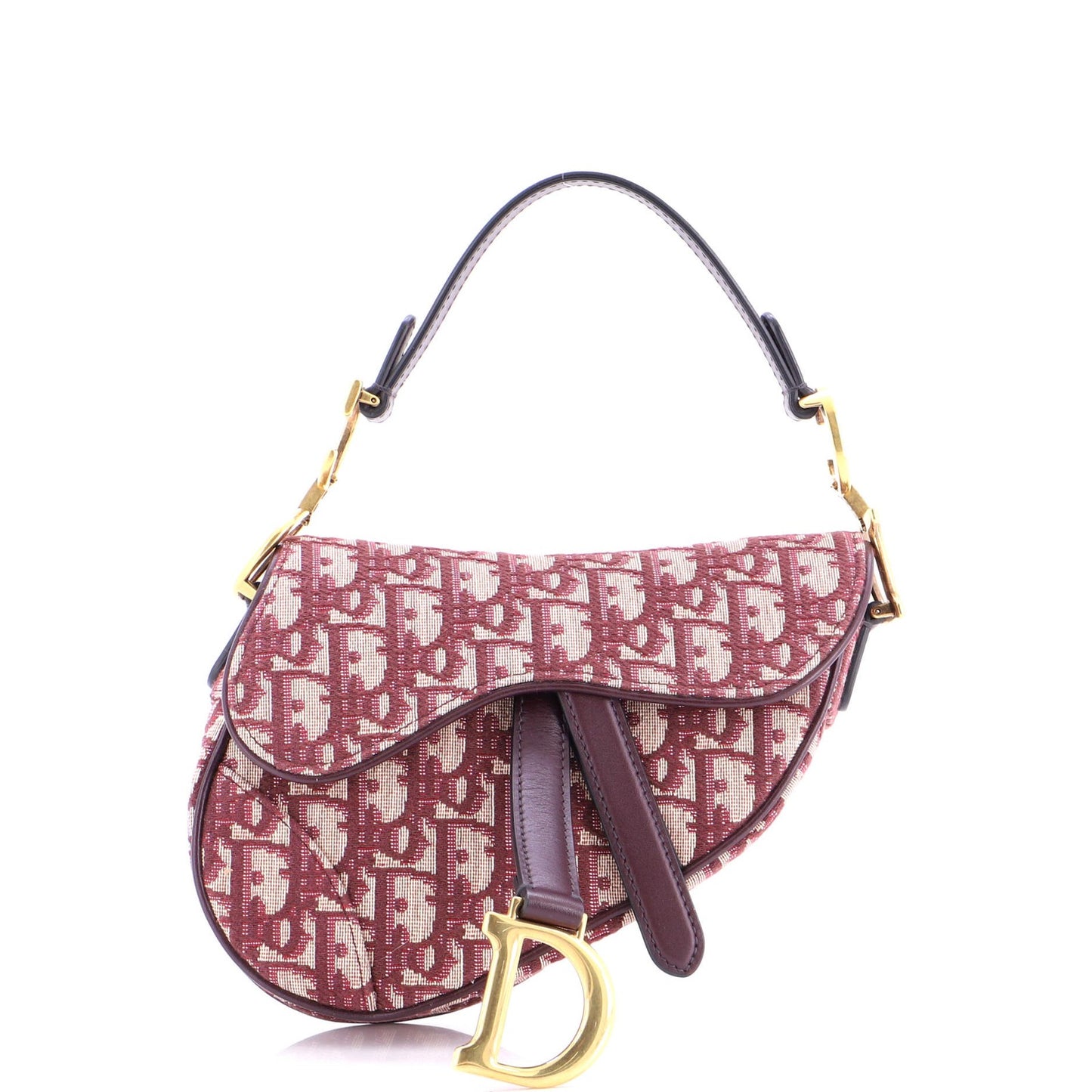 Christian Dior Saddle Handbag Oblique Canvas Mini