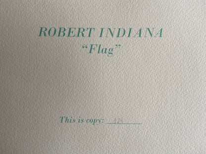 Robert Indiana Lithograph Guggenheim Museum Coa Numbered By Hand - Jasper Johns