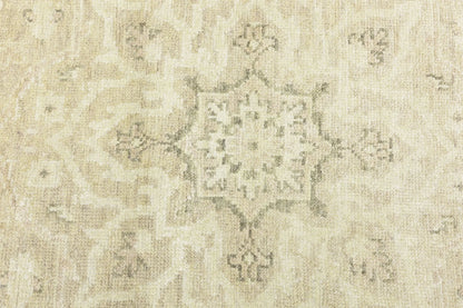 Transitional Oriental Rug Muted Floral Design
