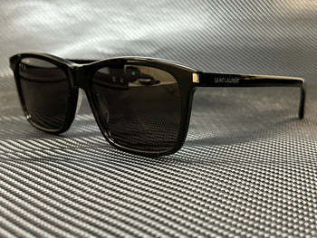Saint Laurent Sl 339 001 Black Rectangle Men'S 57