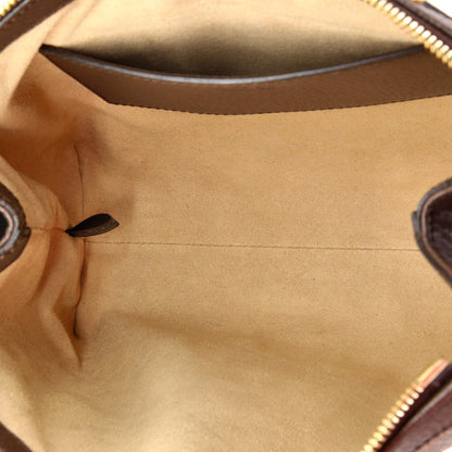 Gucci Ophidia Top Handle Tote Gg Coated Canvas With Leather Small