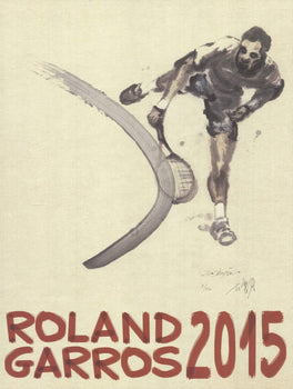 Du Zhenjun Roland Garros French Open Signed 