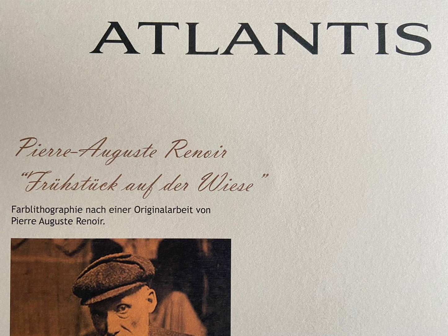 Pierre-Auguste Renoir Lithograph Coa Signed Numbered / Paul Czanne Gauguin