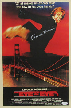 Chuck Norris Autographed Movie Poster 11X17 