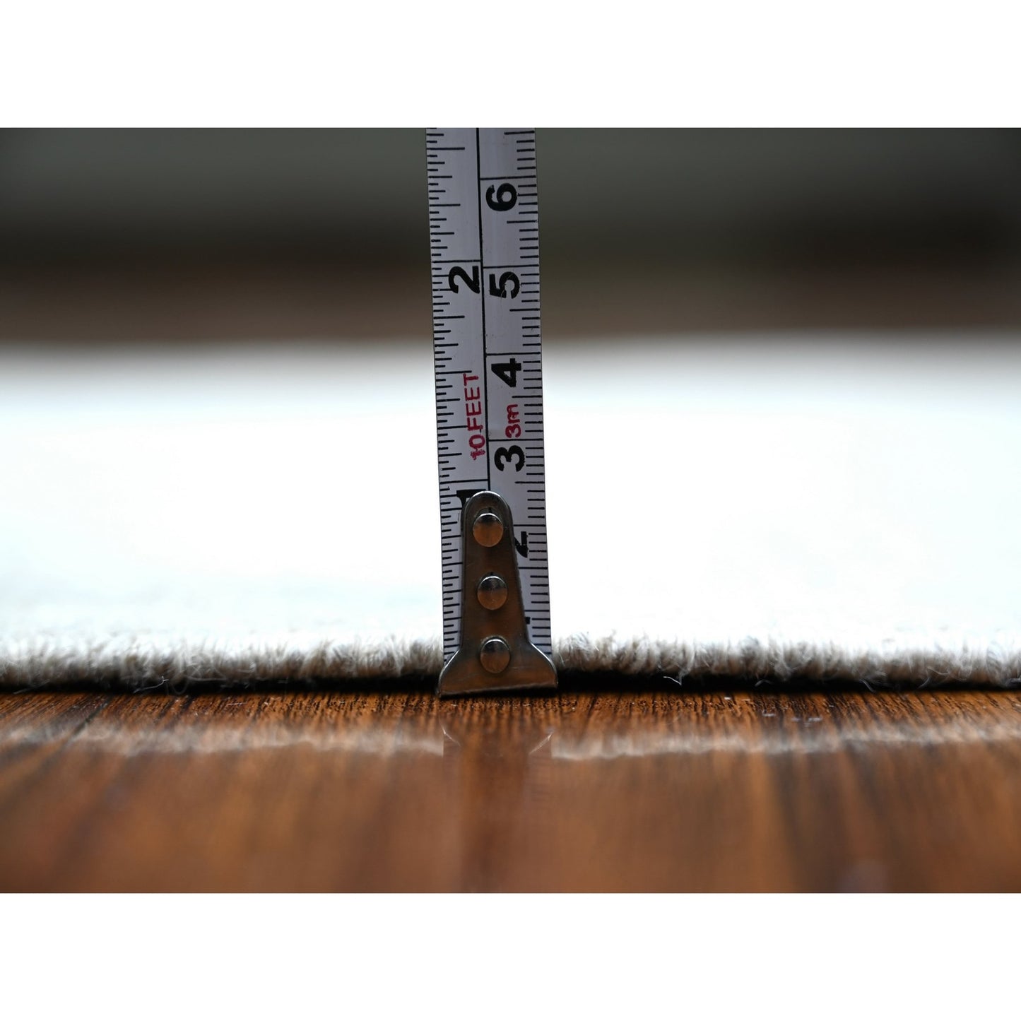 2'7"X11'3" White Wash Peshawar Wool Hand Knotted Runner Oriental Rug