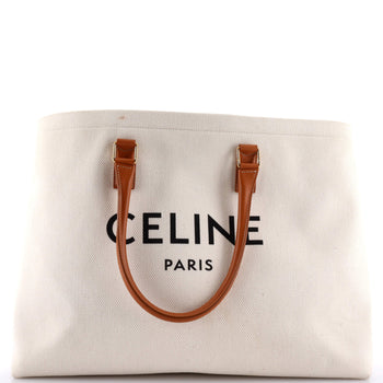 Celine Horizontal Cabas Tote Canvas With Leather