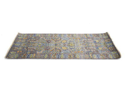 Handmade Tree Of Life Floral Runner Rug Oushak