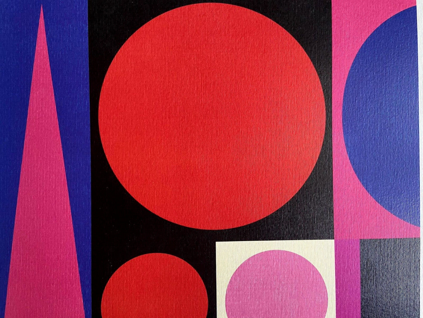 Auguste Herbin Lithograph Coa Signature And Stamp (Victor Vasarely)