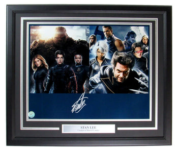 Stan Lee Marvel Comics Signed 16X20 Photo Framed Stan Lee Authentic 148405