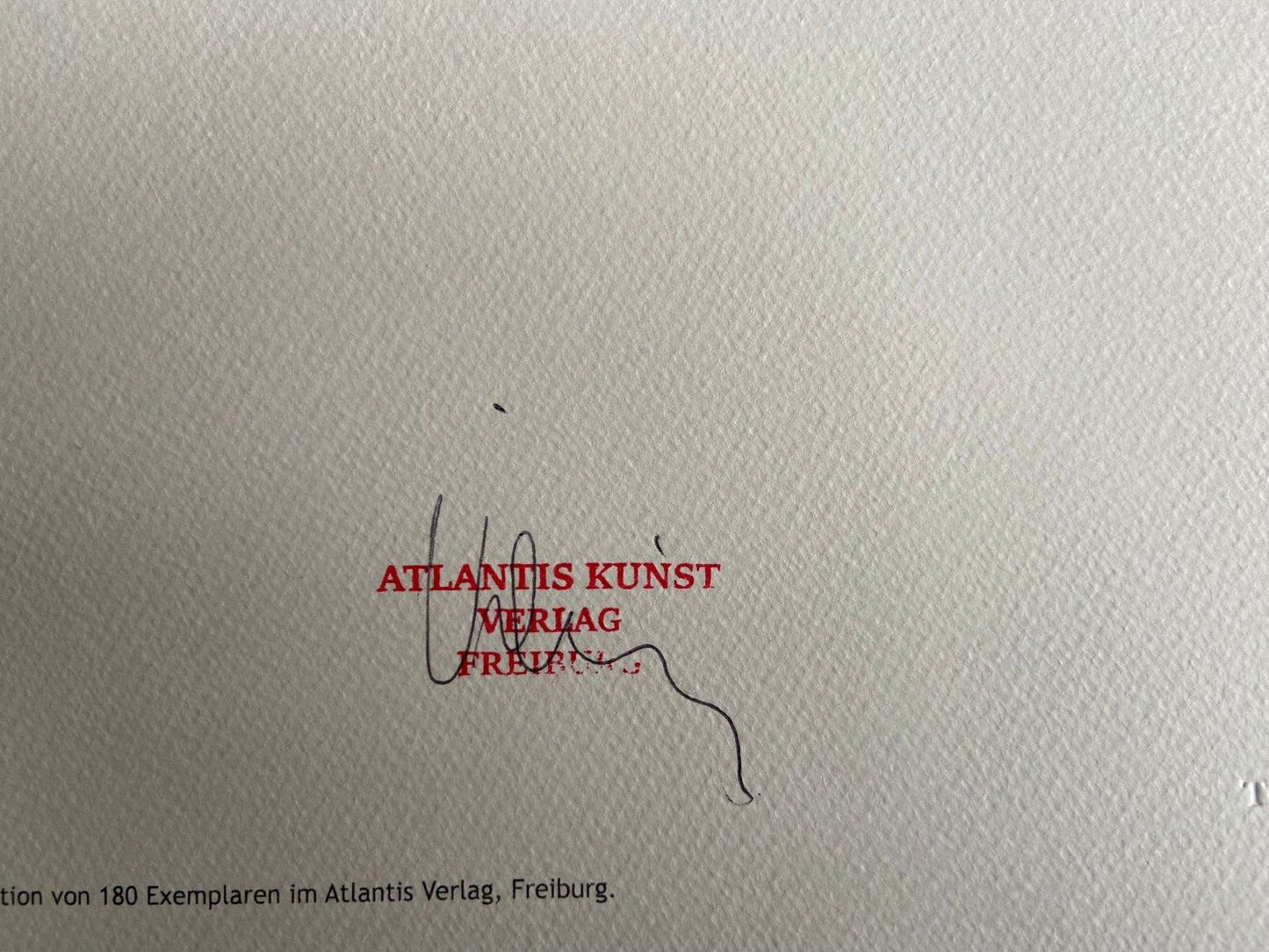 Keith Haring Lithograph From A Painting ' Coa Signed In Pen ' Hand Numbered