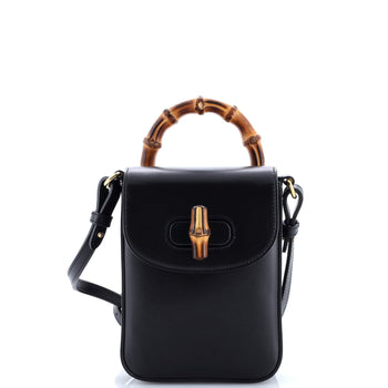 Gucci Bamboo Top Handle Backpack Leather Mini
