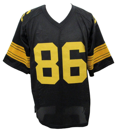 Hines Ward Signed/Autographed Steelers Black/Yellow Custom Jersey Beckett 194777
